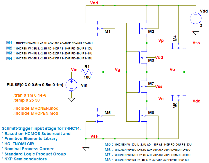 schmitt trigger input stage
