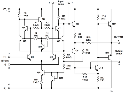 uA709A schematic